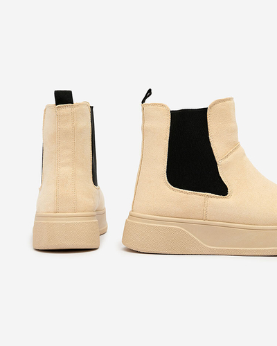 Royalfashion Bež ženski škornji a'la snežni škornji Uteris