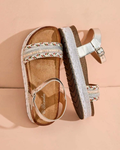 Royalfashion Ženske sandale z vezenino Mussir