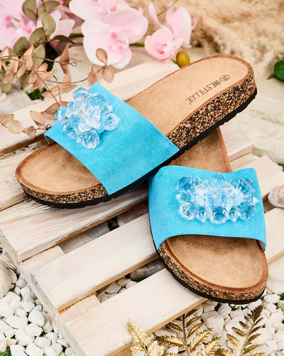 Royalfashion Ženske japonke Villo s kamenčki