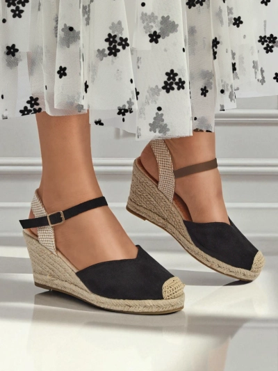 Royalfashion Ženski sandali s polno peto Solara Espadrille
