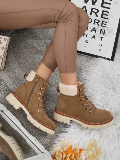 Ženski gležnarji s krznom Tessara