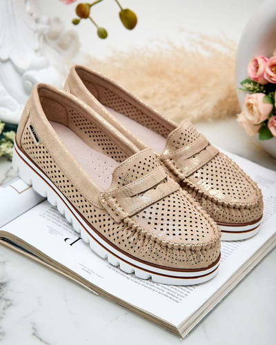 Royalfashion Azurni ženski mokasini Leteller