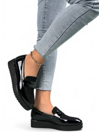 Royalfashion Ženski lakirani mokasini Afidale