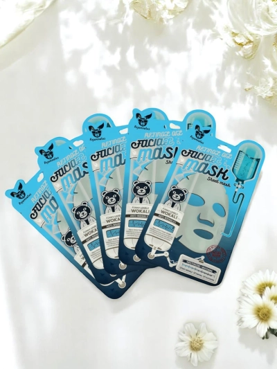 Maska za obraz z retinolom, proti gubam, vlažilna in osvetljevalna