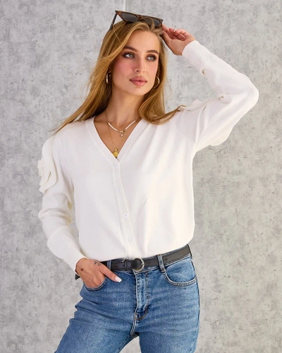 Royalfashion Ženski pulover brez gumbov