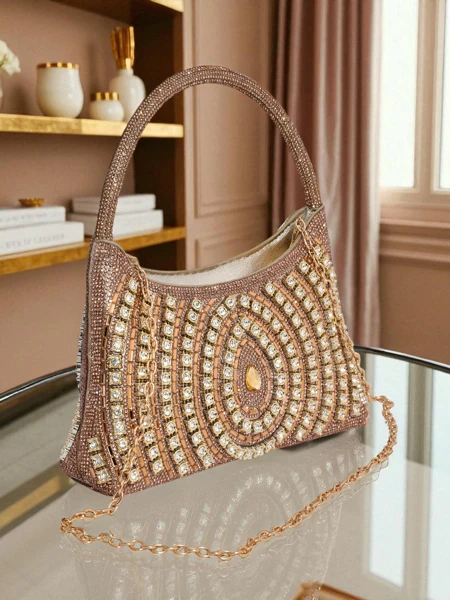 Royalfashion Ženska ročna torbica s cirkoni Sova Glint