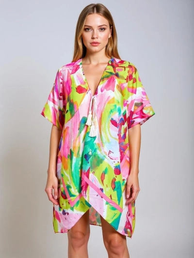Royalfashion Pareo - Ženska poletna plažna tunika s potiskanim vzorcem Wild Coast