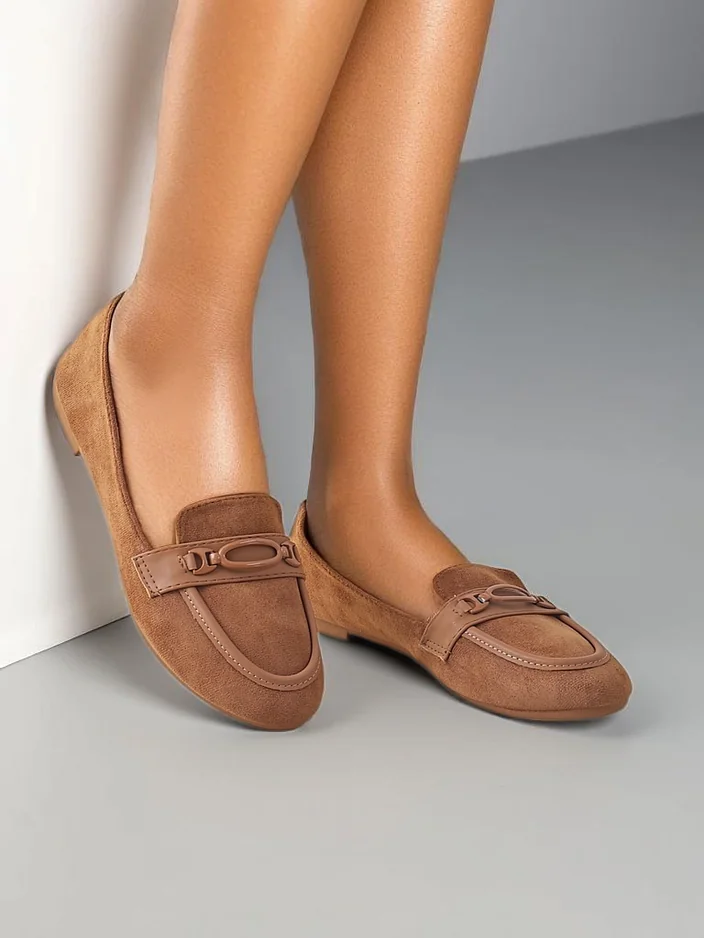 Royalfashion Ženski ekološki semiš loafers Zammei
