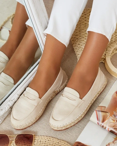 Royalfashion Ženski mokasini iz semiša eko Monum