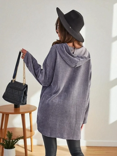 Royalfashion Ženski kardigan sa zlatnim dugmadima VELIČINA PLUS