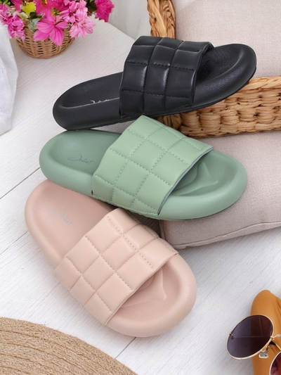 Royalfashion Ženske papuče s ravnim potplatom Quilt Walk