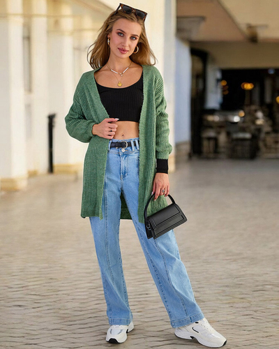 Royalfashion Fuksija ženski pulover s pregrinjalom