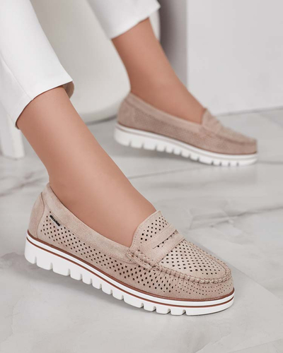 Royalfashion Azurni ženski mokasini Leteller