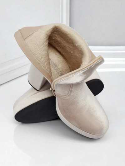 Ženski gležnarji s peto al'la Velur Miss