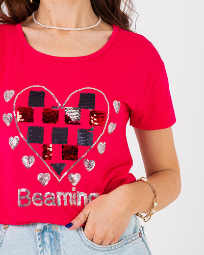 Royalfashion Fuksjowy damski t-shirt z printem