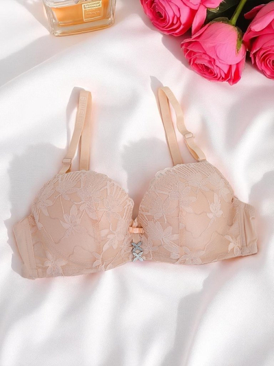 Royalfashion Ženski push-up nedrček s čipko Sensuelle Lift