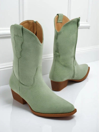 Ženski kavbojski škornji eko semiš SpireHush