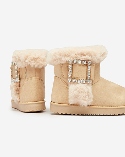 Royalfashion Ženski škornji a'la snežni škornji z ornamentom Galaes