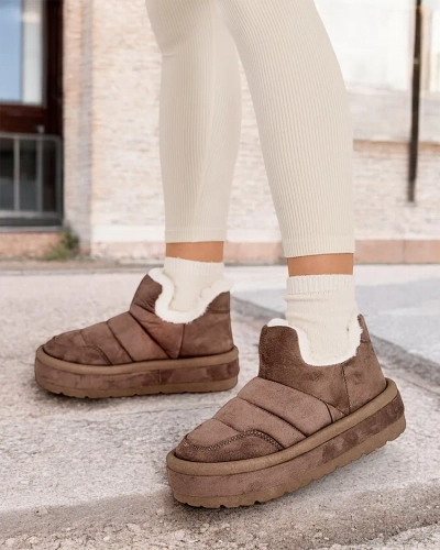 Royalfashion Ženski kratki škornji Zoeno a'la snow boots