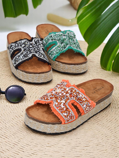 Royalfashion ženski sandali z okraski Candy Candy