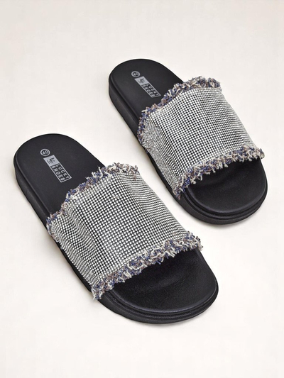 Royalfashion Ženski natikači na ravni podlogi SparkleWalk