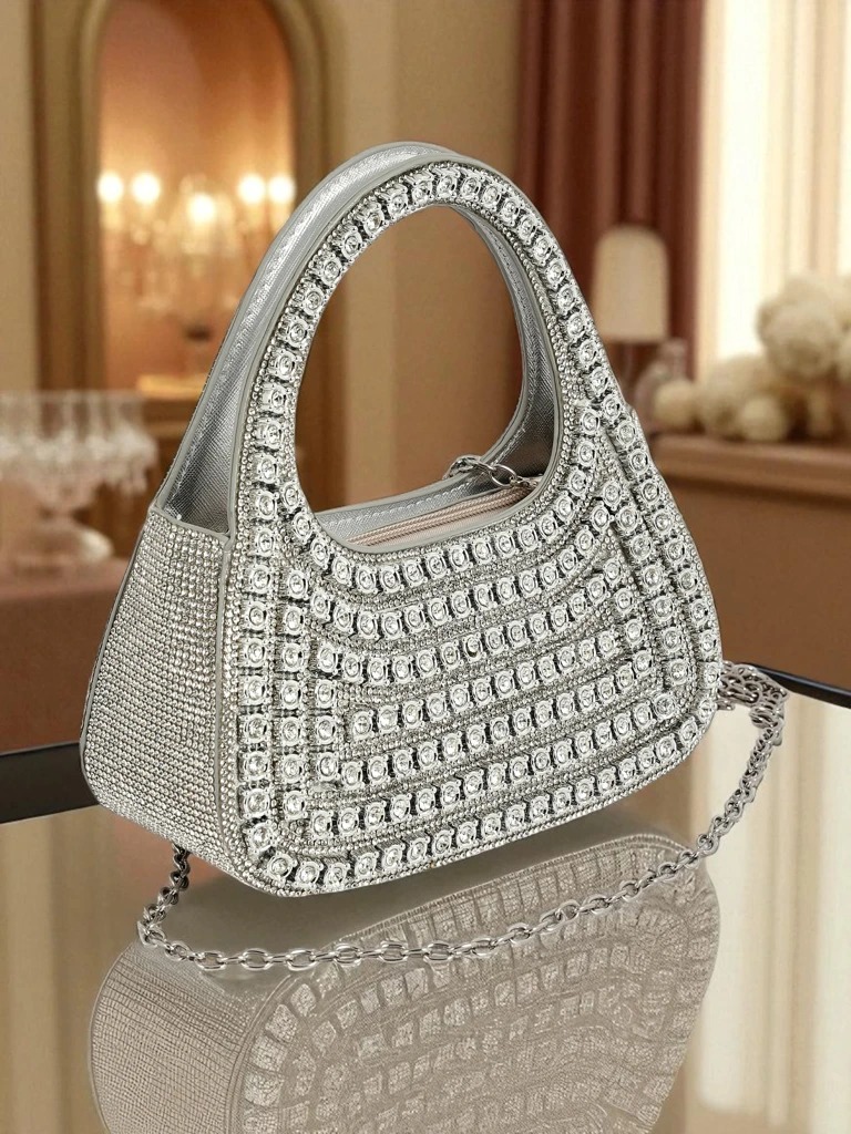 Royalfashion Ženska clutch torbica s cirkoni Myra Quill