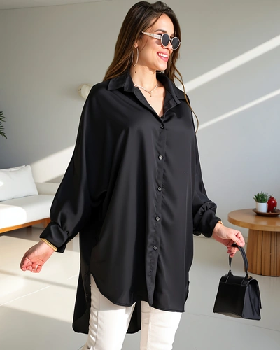 Royalfashion Dolga oversized srajca za ženske