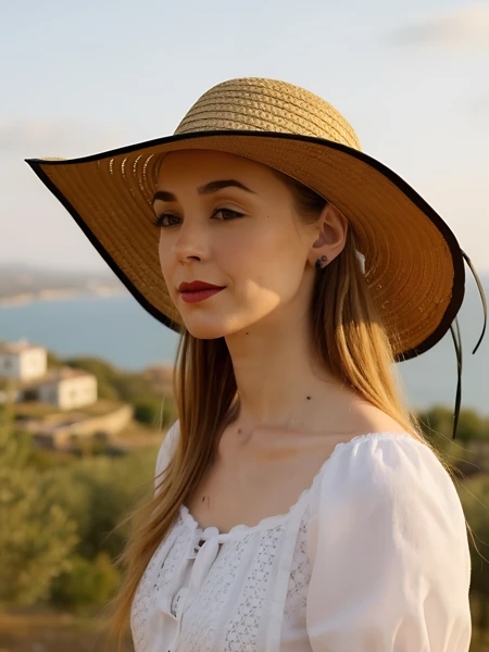 Royalfashion Ženski slamnik Fiora
