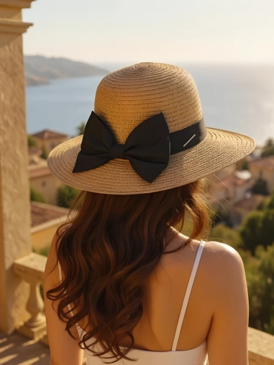 Royalfashion Ženski slamnik Belle Ribbon