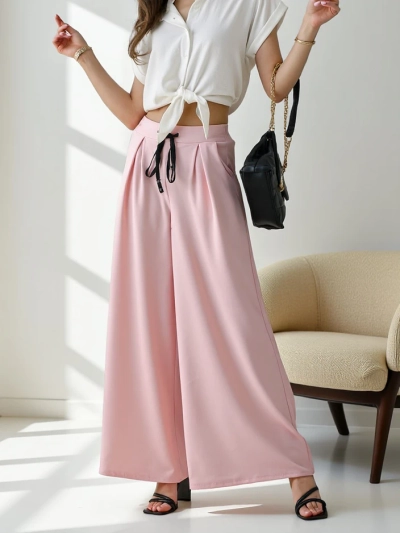 Royalfashion Široke ženske hlače