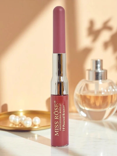 2-v-1 tekoče šminko in svinčnik za ustnice Rose Cream