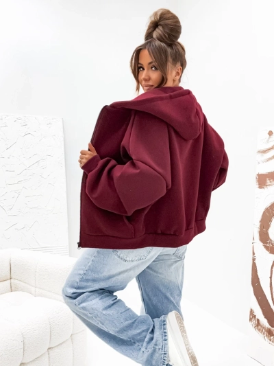 Royalfashion Ženska bombažna podložena bluza butterfly