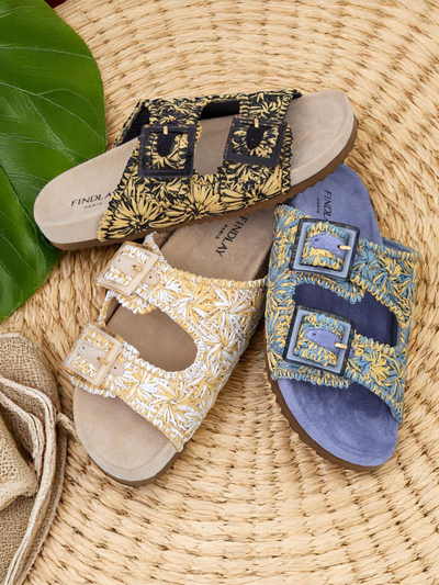 Royalfashion Ženske slamnate natikače Sandali Aurelia