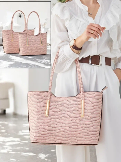 Royalfashion Dvojno prevlečena ženska torba z embosiranjem