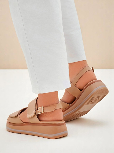 Royalfashion Ženski sandali z debelejšim podplatom Tulipp