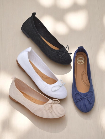 Royalfashion Ženski tekstilni baletni čevlji Magger