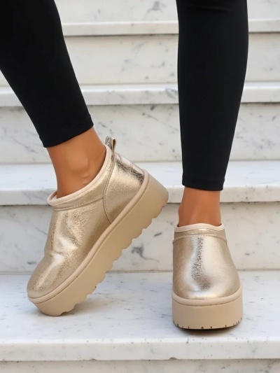 Royalfashion Ženski kratki škornji a'la snežni škornji Ozozi