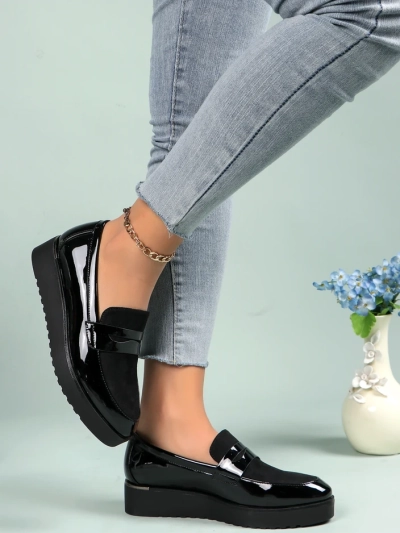 Royalfashion Ženski lakirani mokasini Afidale