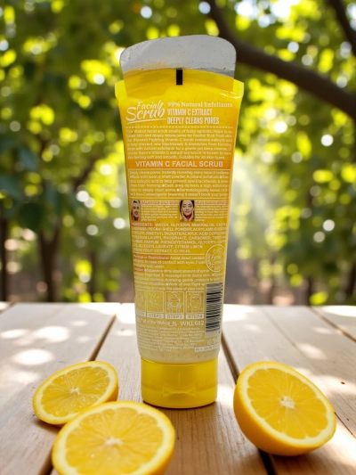 Zlati piling za obraz z izvlečkom citrusov