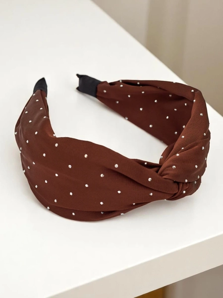 Royalfashion Naglavni trak s kristalčki Shine Twist