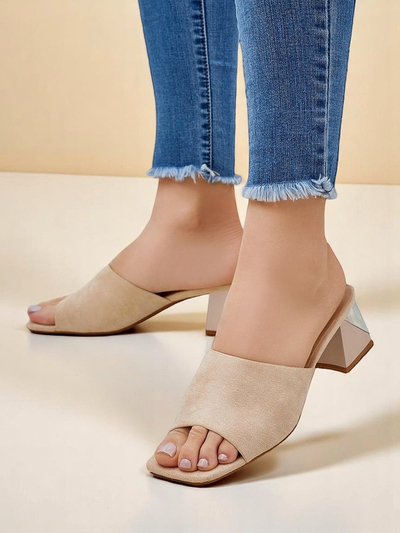 Royalfashion ženski natikači z okrasnimi petami Vollatie