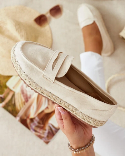 Royalfashion Ženski mokasini iz semiša eko Monum