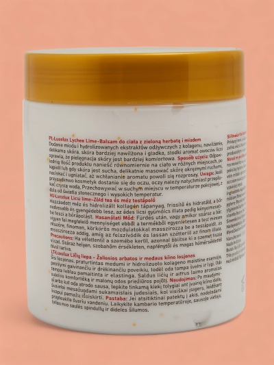 Luxelux LYCHEE LIME Telo mazilo z zelenim čajem in medom 250 ml