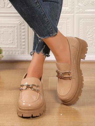 Royalfashion Ženske lakirane usnjene loaferice Arieda