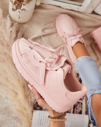 Royalfashion Różowe sportowe sneakersy damskie Sumikoa
