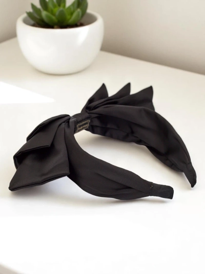 Royalfashion Satenasti naglavni trak s pentljo Celine