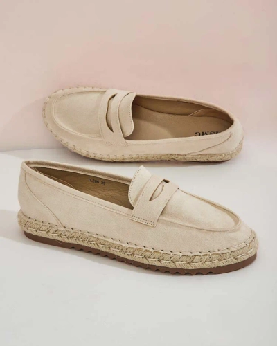 Royalfashion Ženski mokasini iz semiša eko Monum