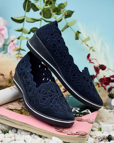 Royalfashion Ženski polpravi čevlji z nizko peto Dellio