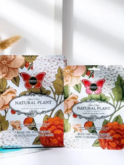 Naravna rastlina - Komplet seruma s ceramidi in maske z rožo 6g+36g x 10kos