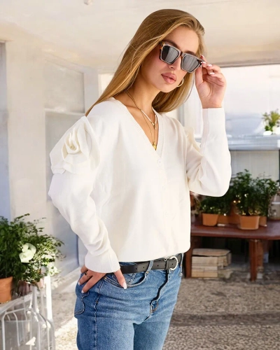 Royalfashion Ženski pulover brez gumbov